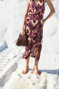Falda Feston Tie Dye morado