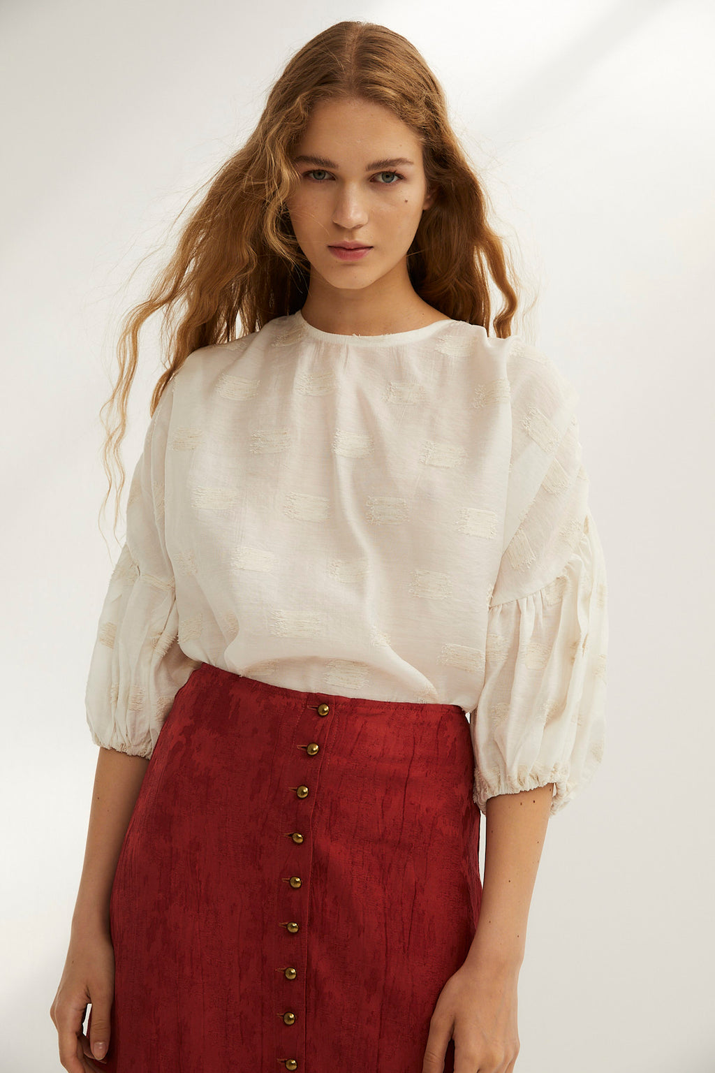 Blusa Pati Parches Crudo